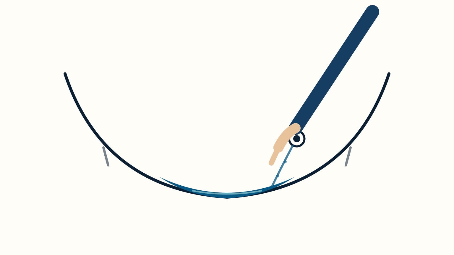 A sailor crouches in the bilge, one hand tracing a thin trickle of water along the hull down to a through-hull fitting near the waterline, following it back to its source.