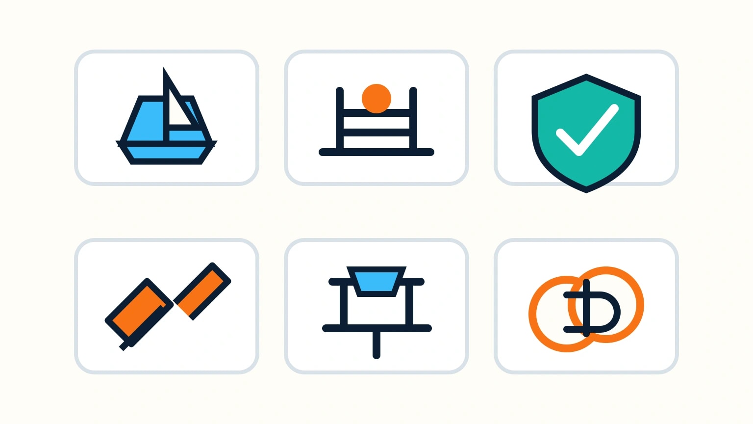 Six budget cards use icons for the boat, berth, insurance, maintenance, haulout, and repair reserve