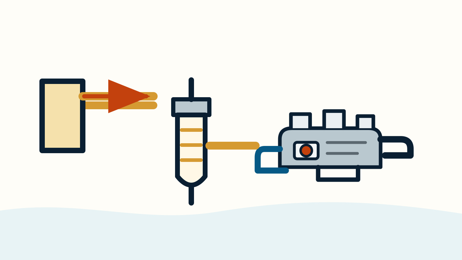 Marine diesel engine with accessible fuel filter and hoses