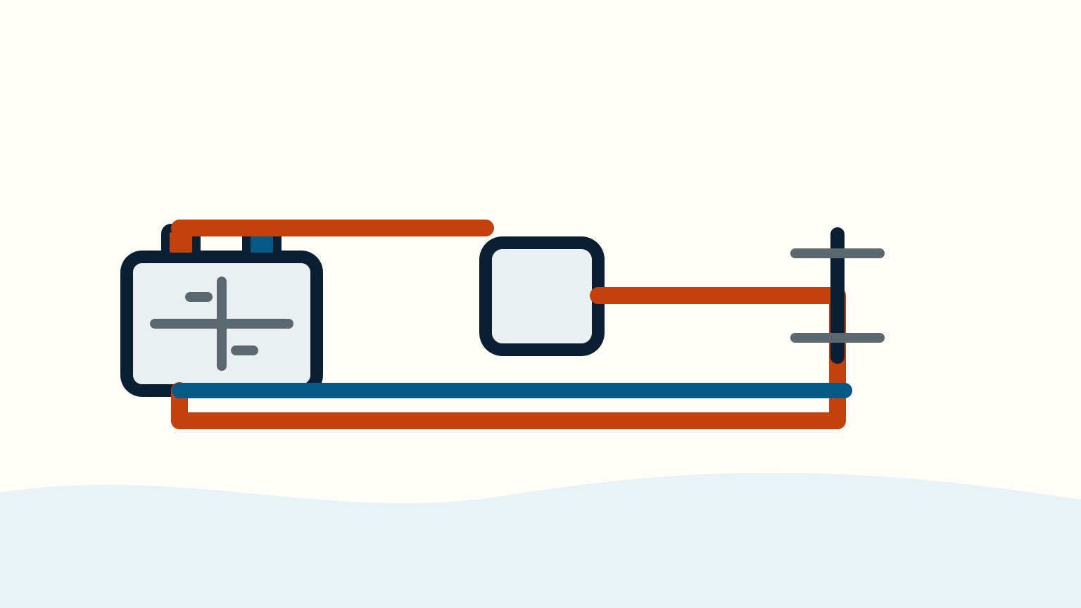 Boat battery switches and protected DC cables